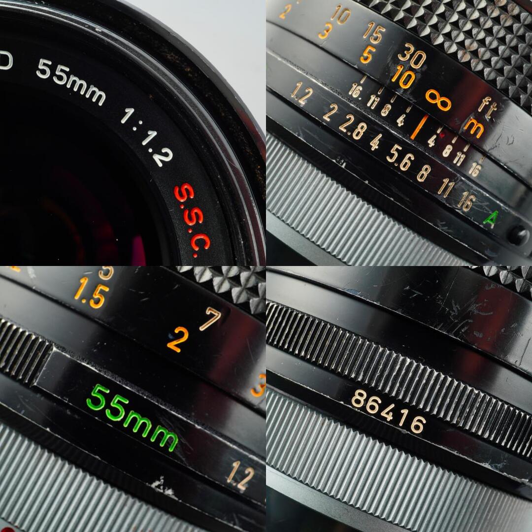 Canon FD 55mm f1.2 S.S.C. - Filem.sg