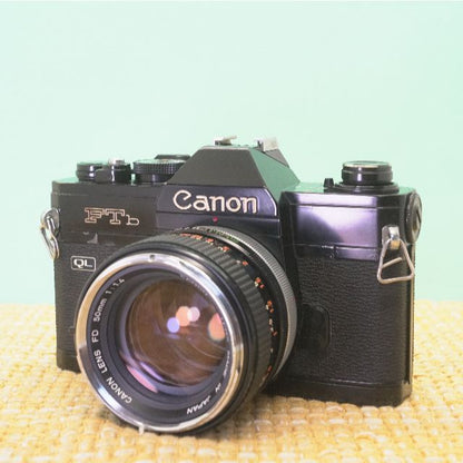 Canon FTb-N 50mm F1.4 (Black) - Filem.sg