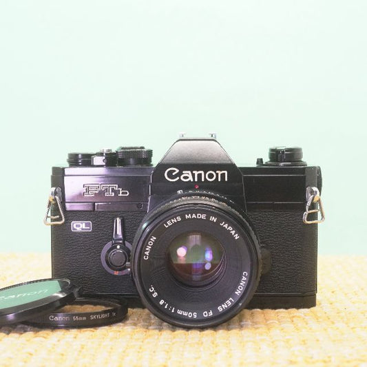 Canon FTb-N 50mm F1.8 (Black) - Filem.sg