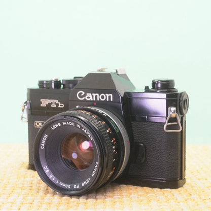 Canon FTb-N 50mm F1.8 (Black) - Filem.sg