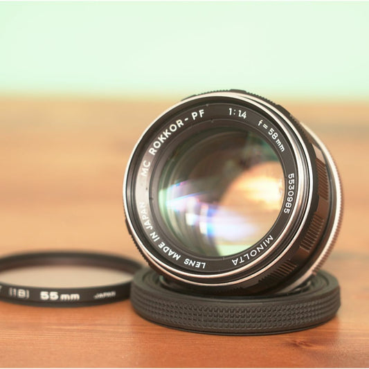 Minolta MC ROKKOR-PF 58mm f1.4 - Filem.sg