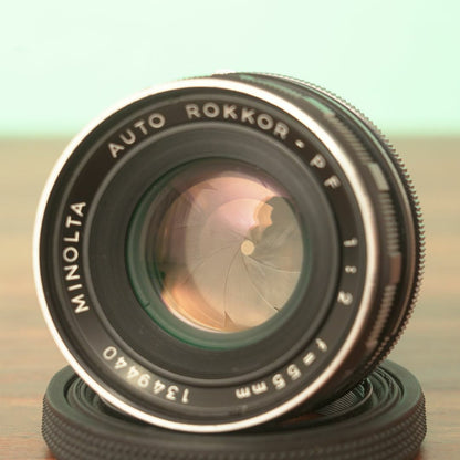 Minolta Auto ROKKOR-PF 55mm f2 - Filem.sg