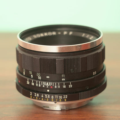 Minolta Auto ROKKOR-PF 55mm f2 - Filem.sg