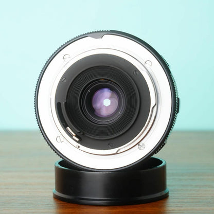Konica Hexanon 28mm f3.5 AR with case - Filem.sg