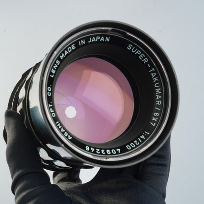 Pentax Super Takumar 200mm f4 6×7 - Filem.sg