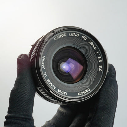 Canon FD 28mm f3.5 S.C. "O" - Filem.sg