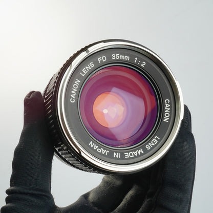 Canon FD 35mm f2 Early Concave "O" - Filem.sg