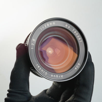 Argus Cintar 28mm f2.8 for M42 - Filem.sg