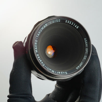 Pentax Super Multi Coated Macro Takumar 50mm f4 M42 - Filem.sg