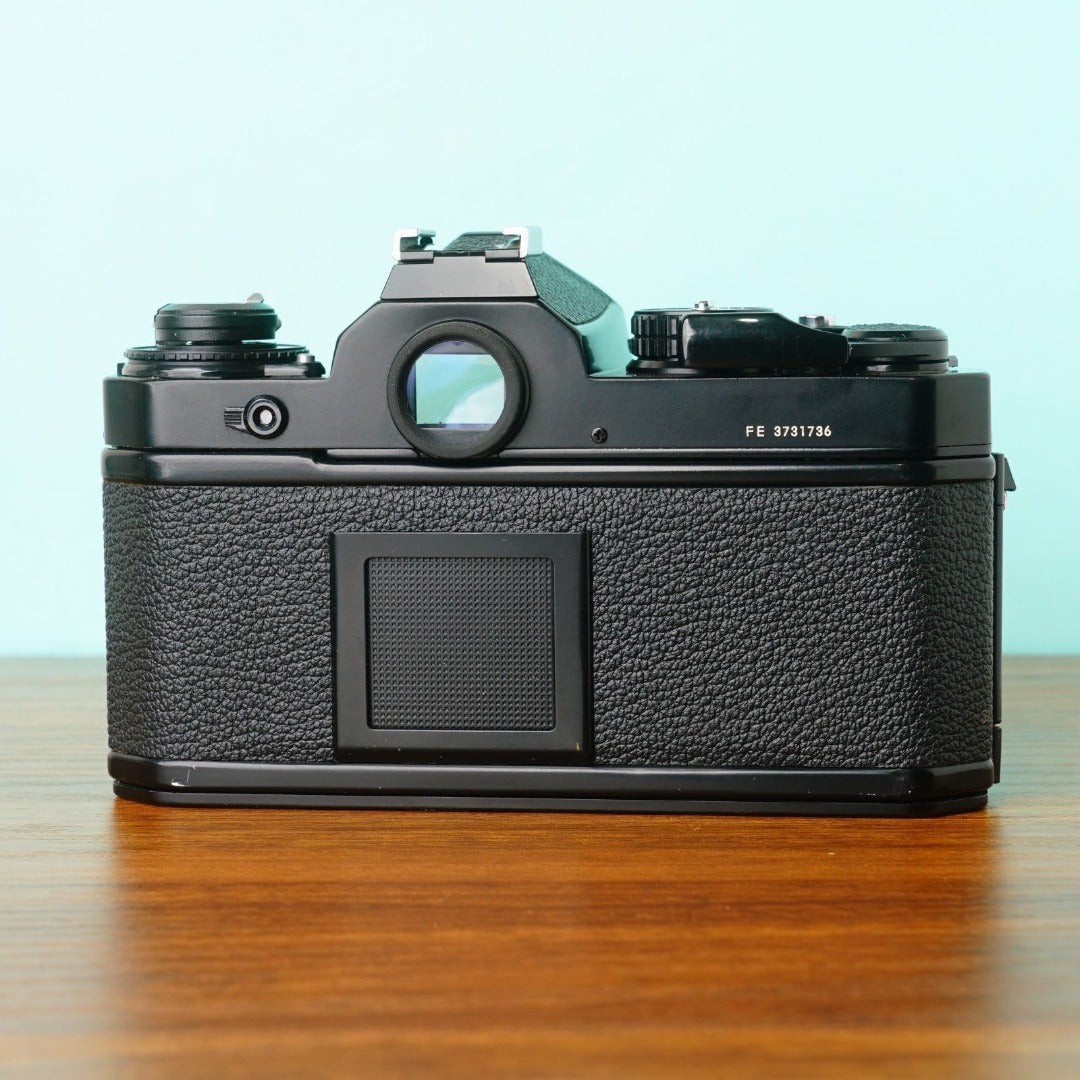 Nikon FE (Black, with strap) - Filem.sg
