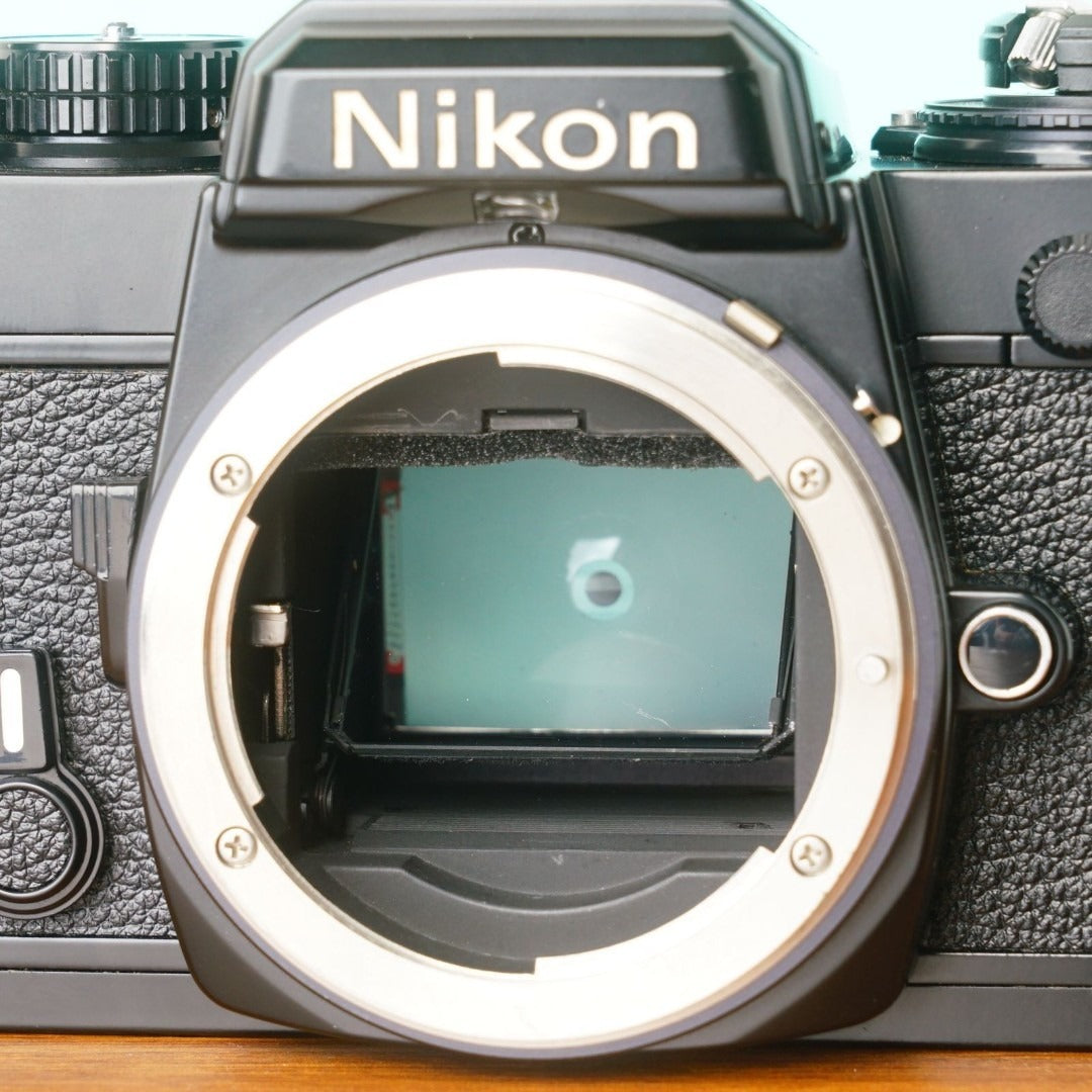 Nikon FE (Black, with strap) - Filem.sg