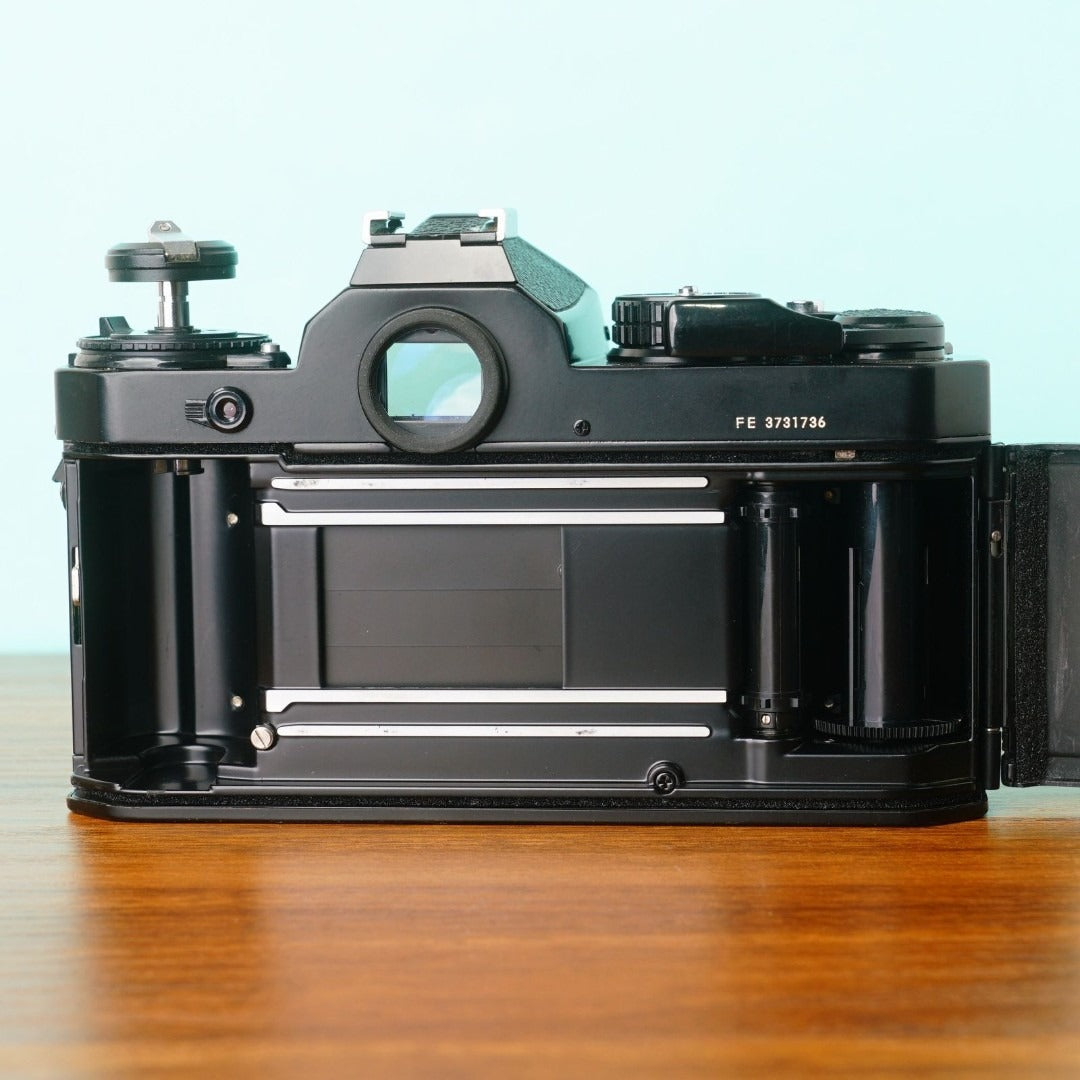 Nikon FE (Black, with strap) - Filem.sg