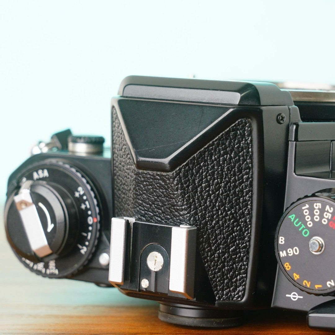 Nikon FE (Black, with strap) - Filem.sg