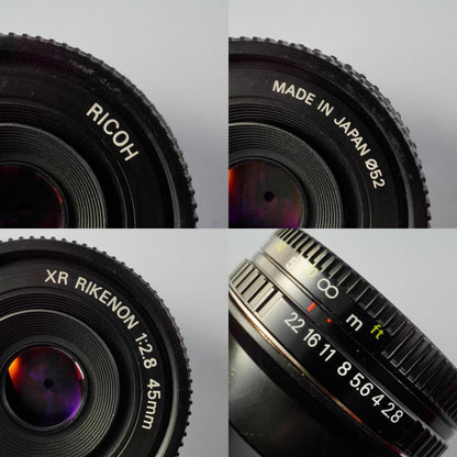 Ricoh XR RIKENON 45mm f2.8 Pentax K - Filem.sg