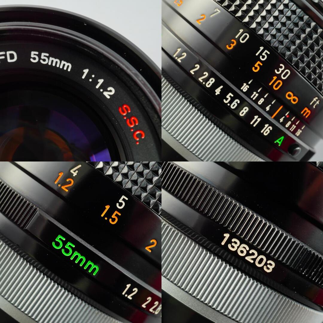 Canon FD 55mm f1.2 S.S.C. - Filem.sg