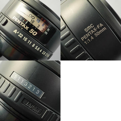 SMC Pentax FA 50mm f1.4 K - Filem.sg