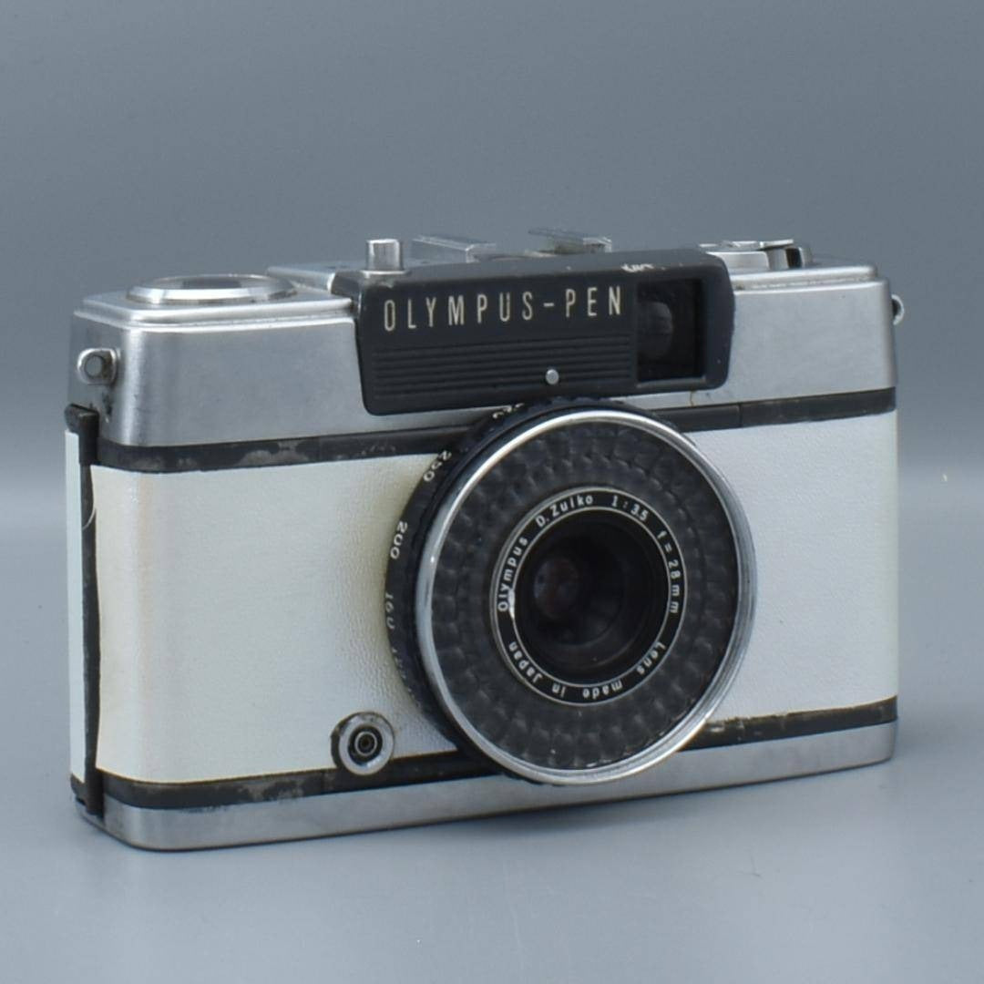 Olympus PEN EE-2 (White, Custom Leather) - Filem.sg