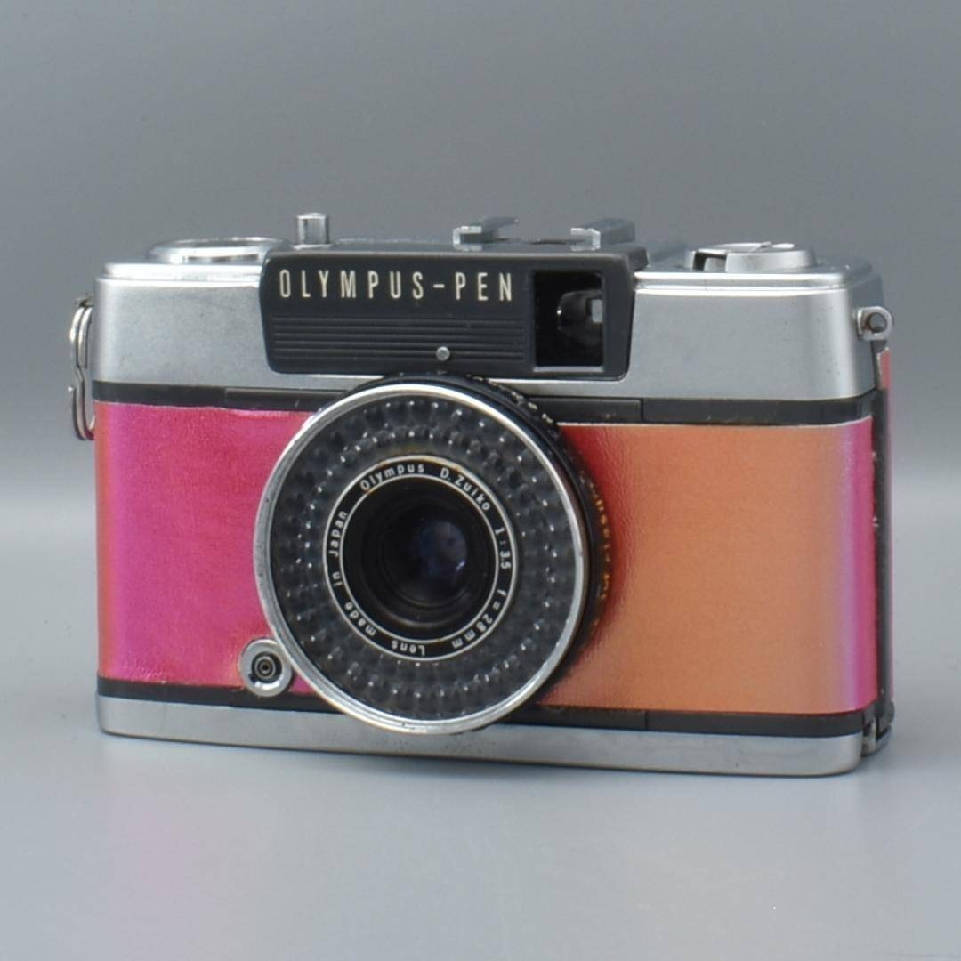 Olympus PEN EE-2 (Red, Custom Leather) - Filem.sg