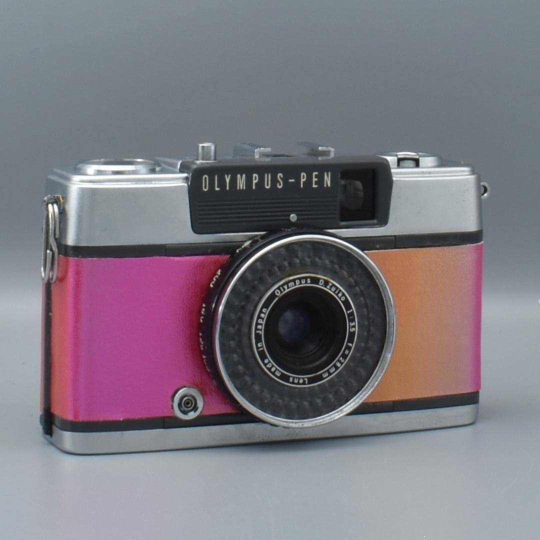 Olympus PEN EE-2 (Red, Custom Leather) - Filem.sg