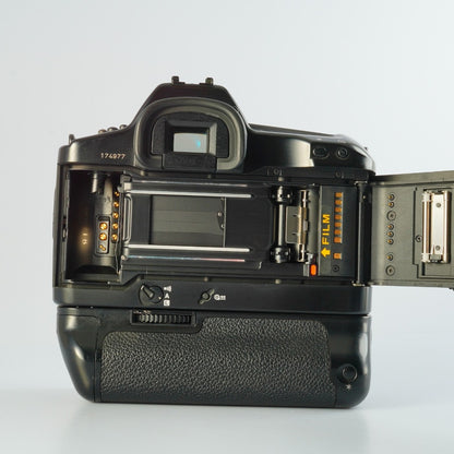 Canon EOS 1N + Power Drive Booster E1 - Filem.sg