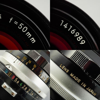 Nikon Ai NIKKOR-S.C Auto 50mm f1.4 - Filem.sg