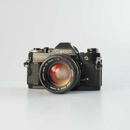 Canon AE-1 Black + FD 50mm f1.4 S.S.C. - Filem.sg