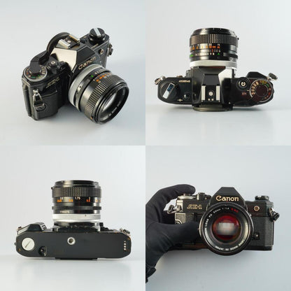 Canon AE-1 Black + FD 50mm f1.4 S.S.C. - Filem.sg