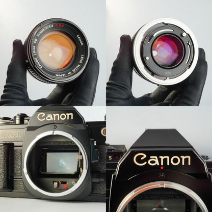 Canon AE-1 Black + FD 50mm f1.4 S.S.C. - Filem.sg