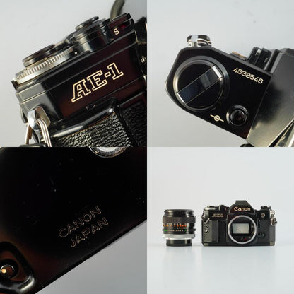 Canon AE-1 Black + FD 50mm f1.4 S.S.C. - Filem.sg