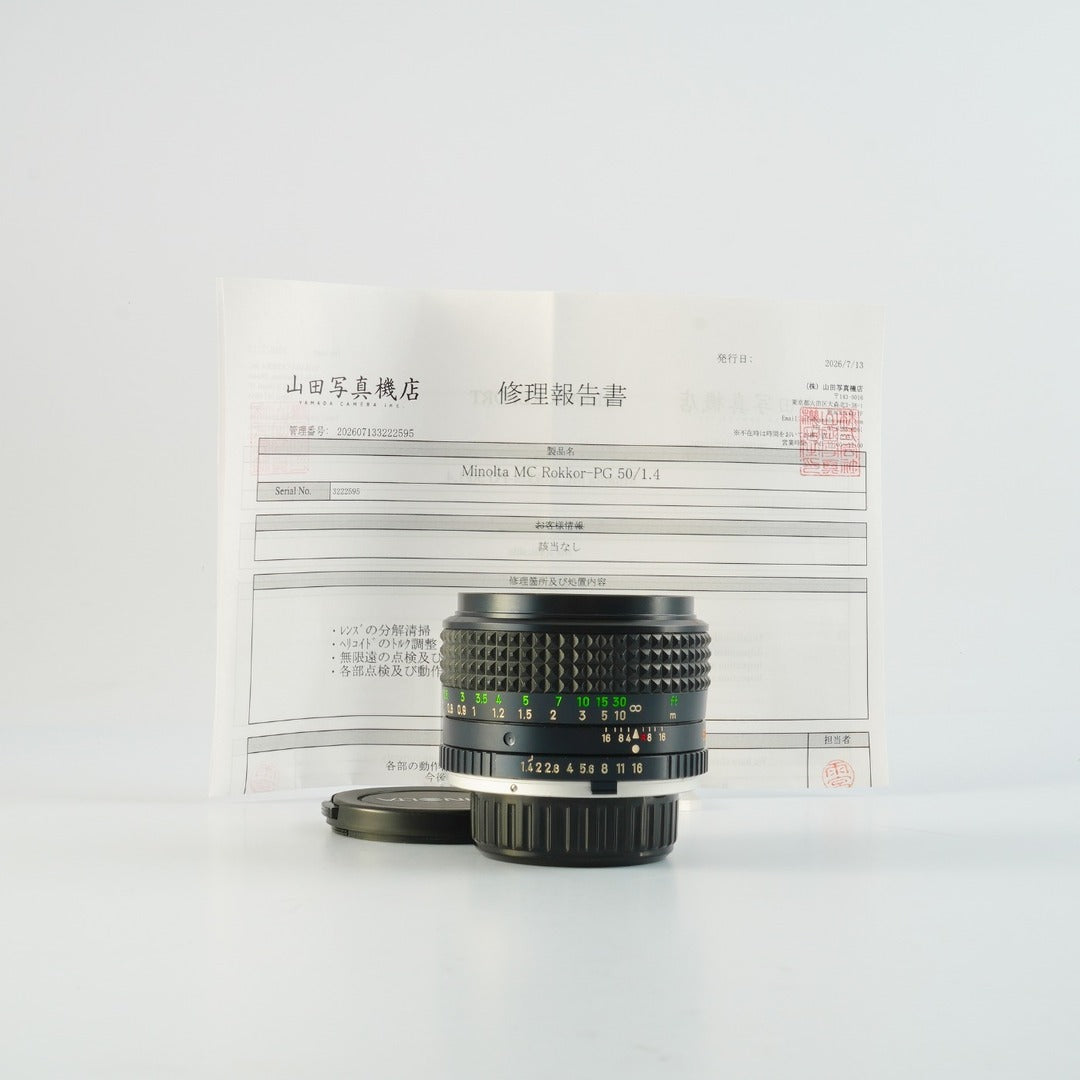 Minolta MC Rokkor PG 50mm f1.4 - Filem.sg