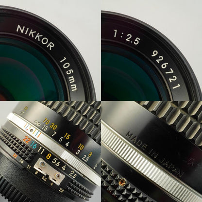 Nikon Ai-S Nikkor 105mm f2.5 - Filem.sg