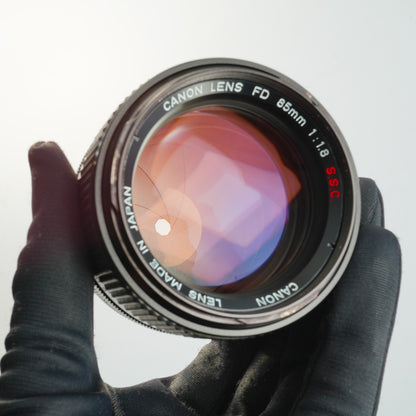 Canon FD 85mm f1.8 S.S.C. - Filem.sg
