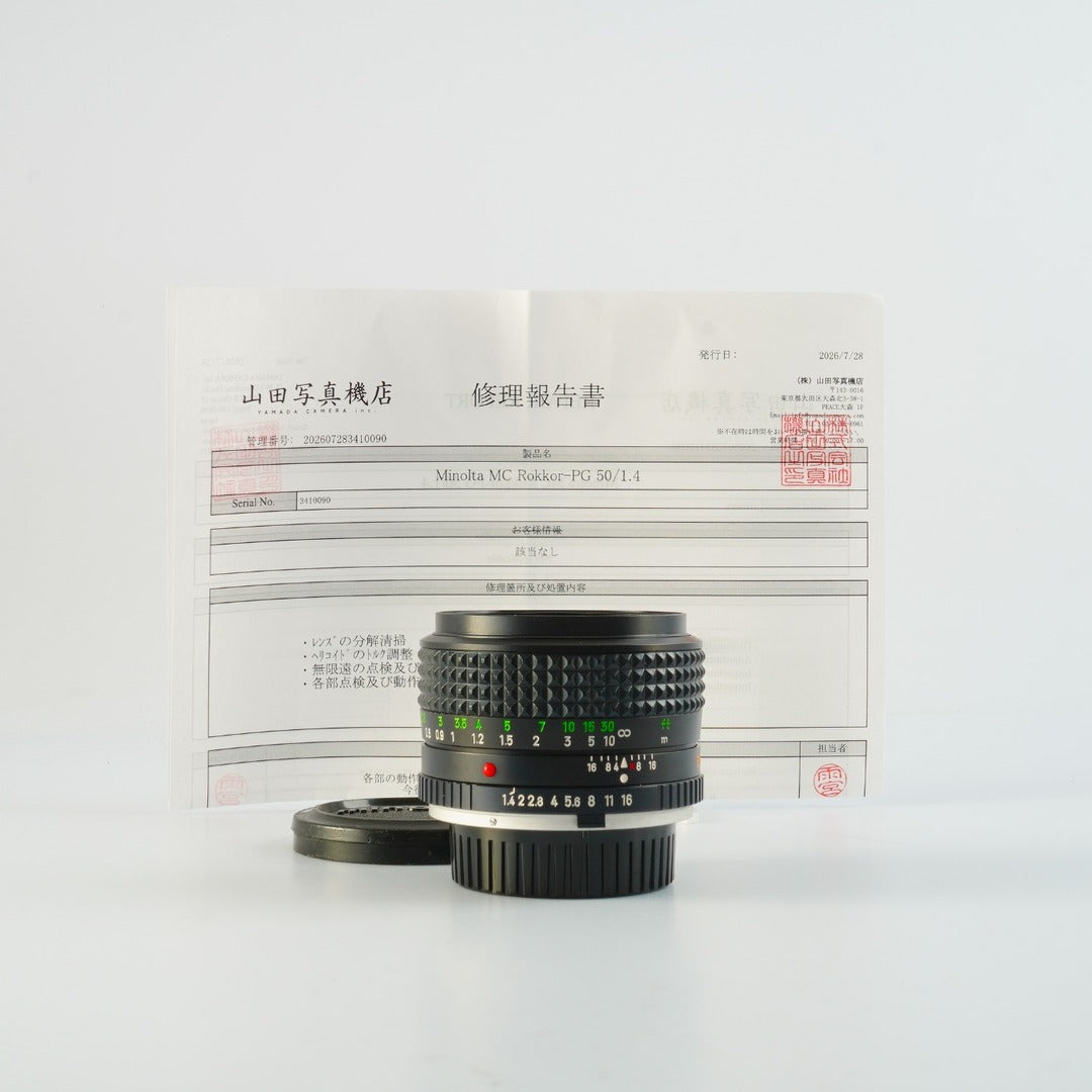 Minolta MC Rokkor PG 50mm f1.4 - Filem.sg