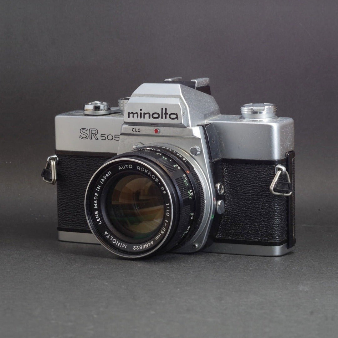 Minolta SR505 with Auto ROKKOR-PF 55mm f/1.8 - Filem.sg