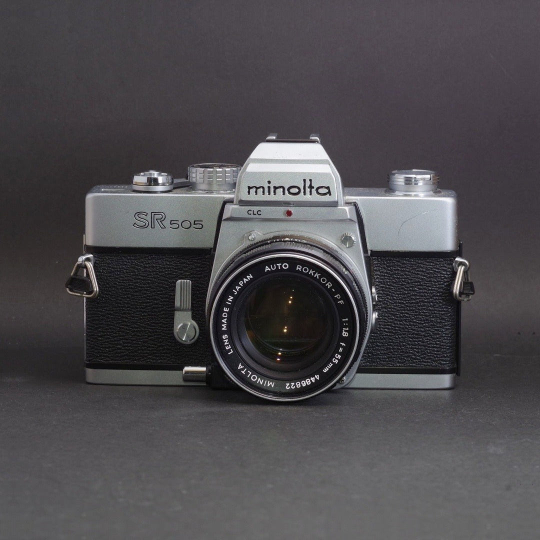 Minolta SR505 with Auto ROKKOR-PF 55mm f/1.8 - Filem.sg