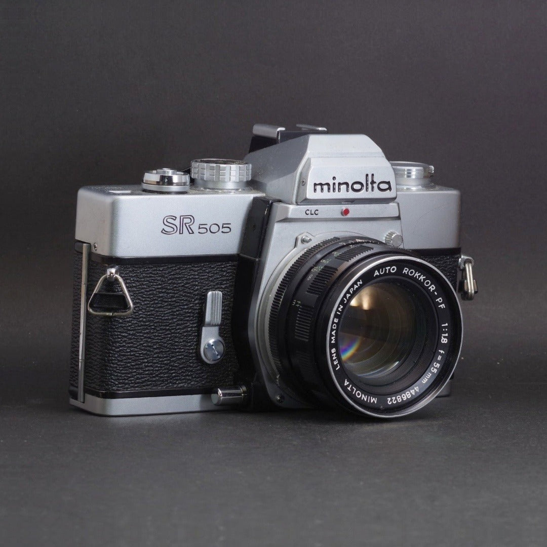 Minolta SR505 with Auto ROKKOR-PF 55mm f/1.8 - Filem.sg