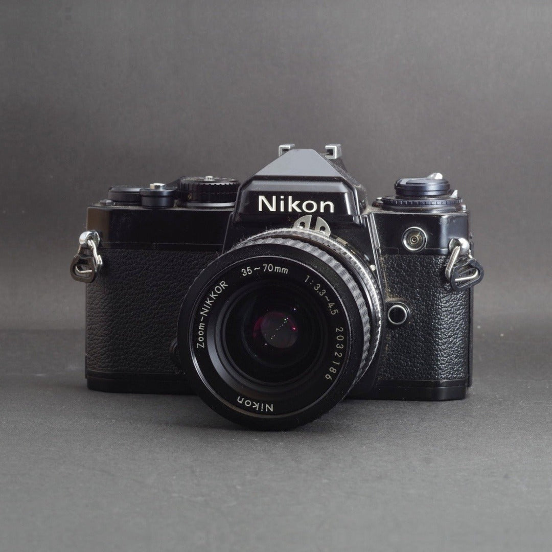 Nikon FE with Zoom-NIKKOR 35-70mm f/3.3-4.5 (Black) - Filem.sg