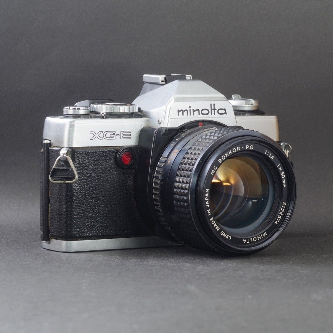 Minolta XG-E with MC ROKKOR-PG 50mm f/1.4 - Filem.sg
