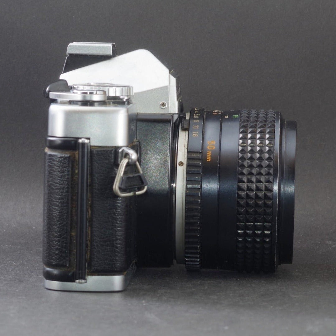 Minolta XG-E with MC ROKKOR-PG 50mm f/1.4 - Filem.sg