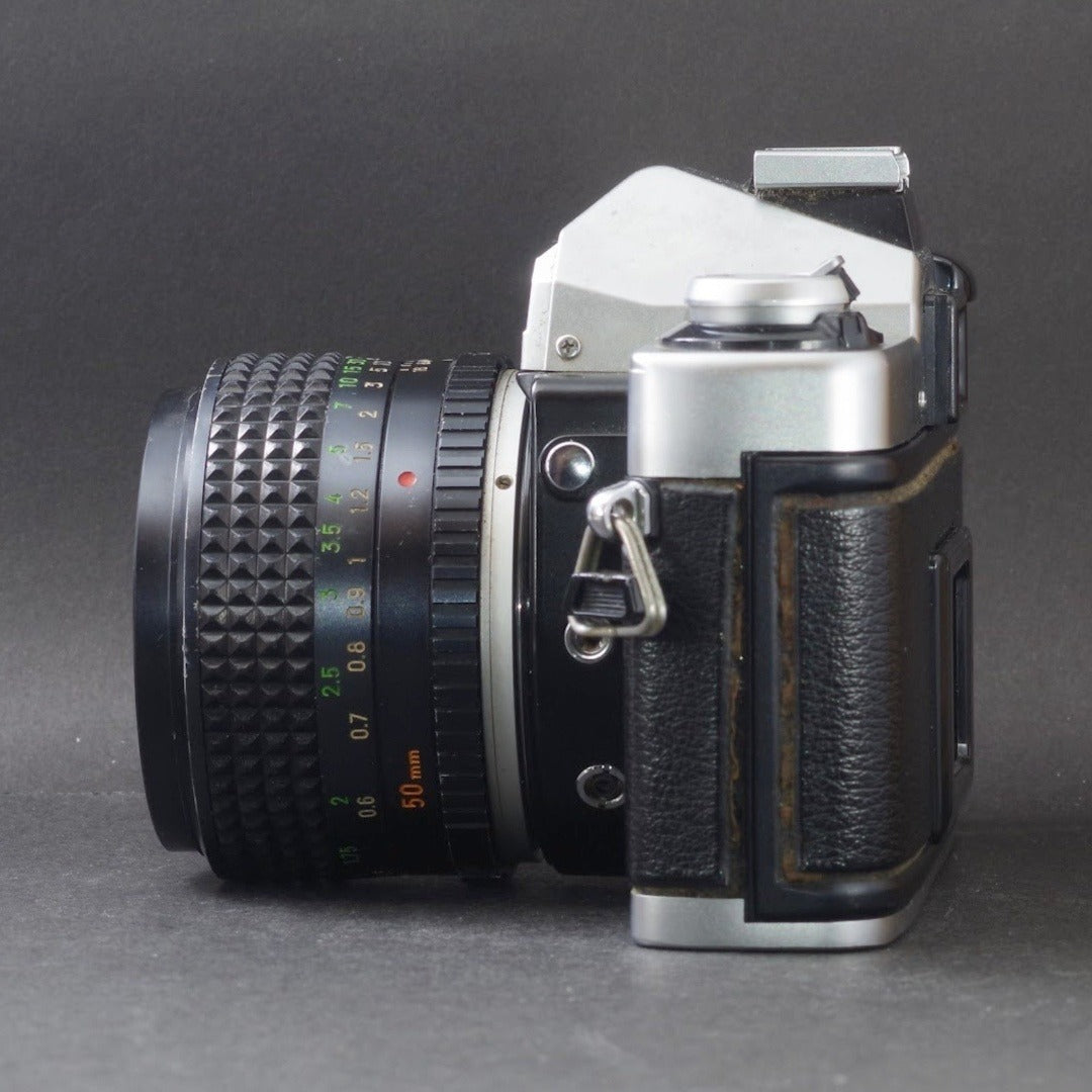 Minolta XG-E with MC ROKKOR-PG 50mm f/1.4 - Filem.sg