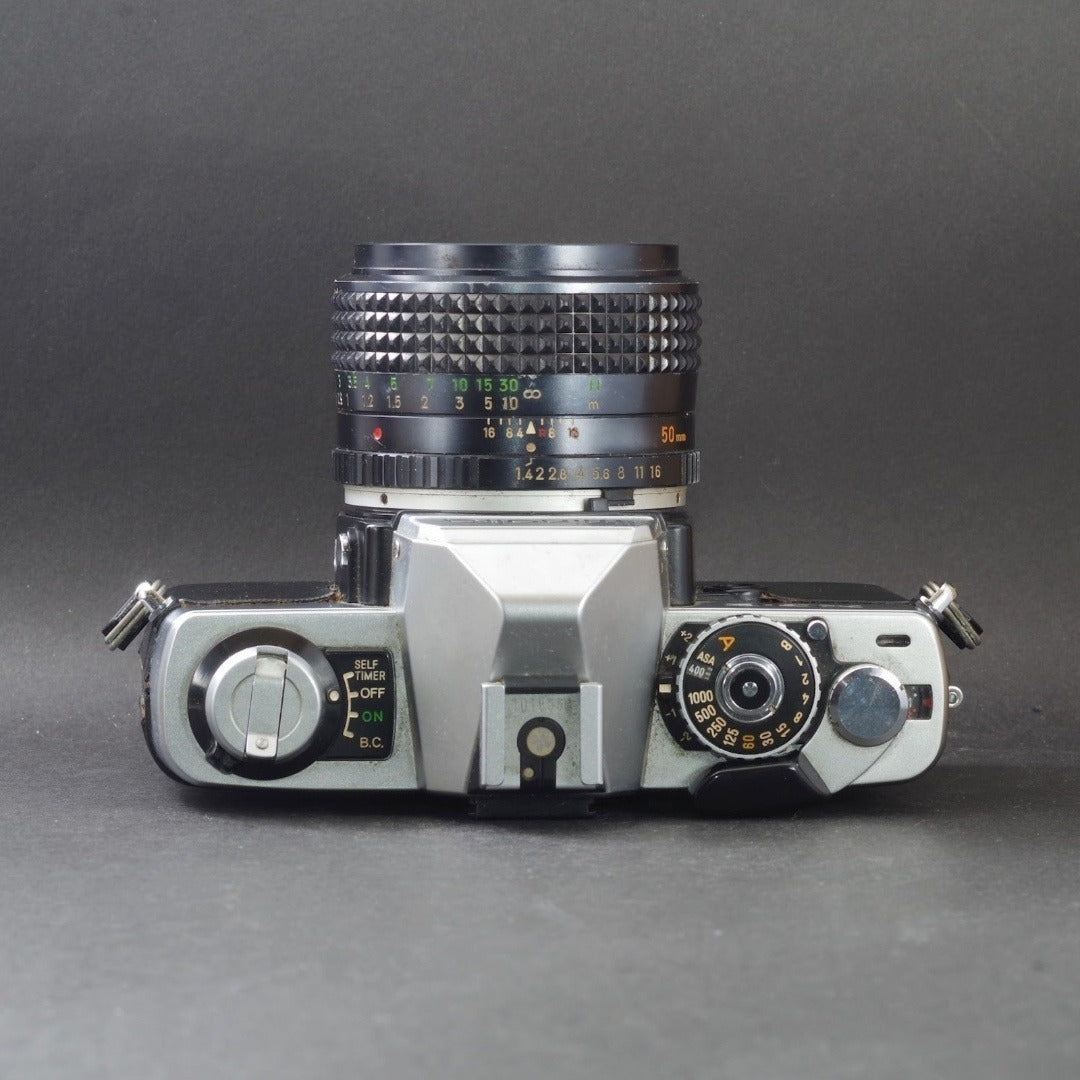 Minolta XG-E with MC ROKKOR-PG 50mm f/1.4 - Filem.sg
