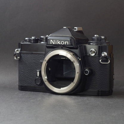 Nikon FE with MF-12 Data Back (Black) - Filem.sg