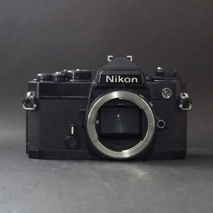 Nikon FE with MF-12 Data Back (Black) - Filem.sg
