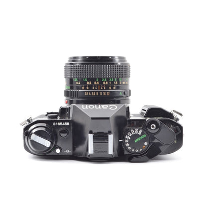 Canon AE-1 Program with FD 28mm f/2.8 (Black) - Filem.sg