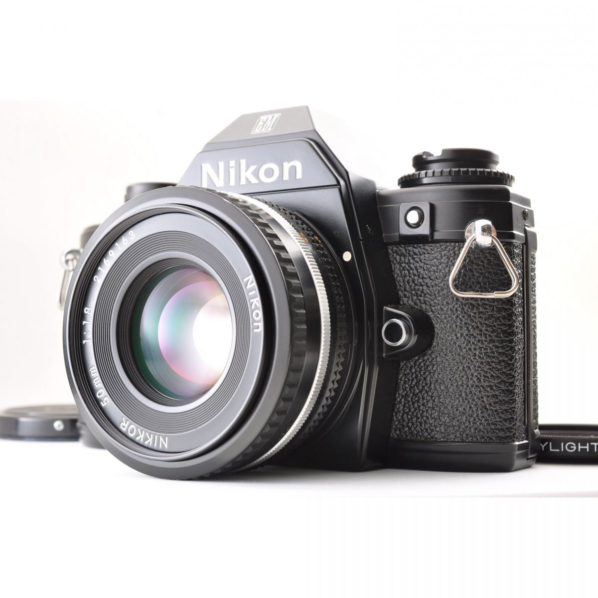 Nikon EM with Ai-S Nikkor 50mm f/1.8 Pancake (Black) - Filem.sg
