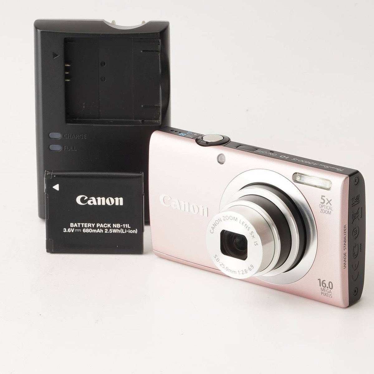 Canon PowerShot A2400 IS (Pink) - Filem.sg