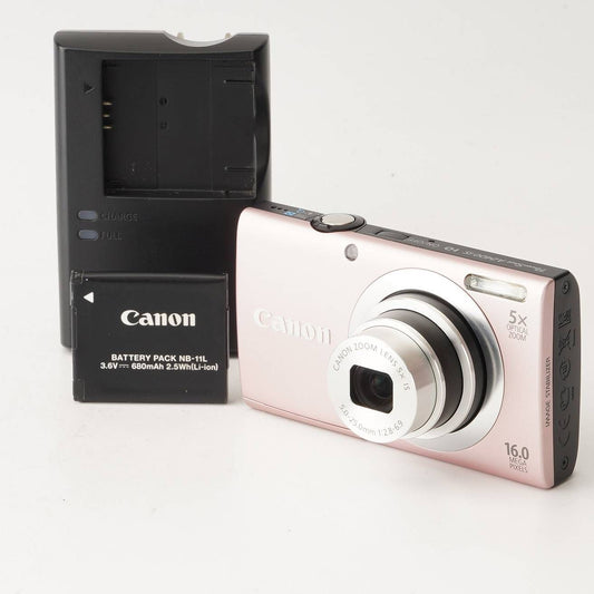 Canon PowerShot A2400 IS (Pink) - Filem.sg