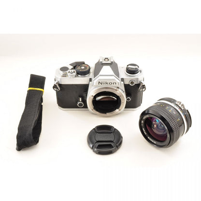 Nikon FM with Ai Nikkor 24mm f/2.8 (Silver) - Filem.sg