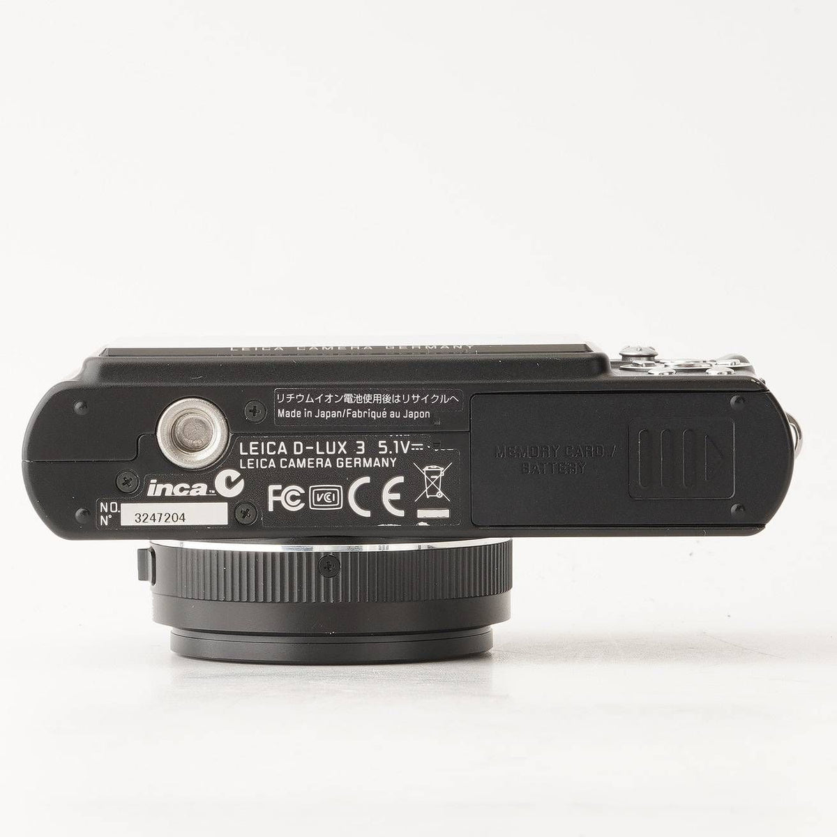 Leica D-LUX3 (Black) - Filem.sg