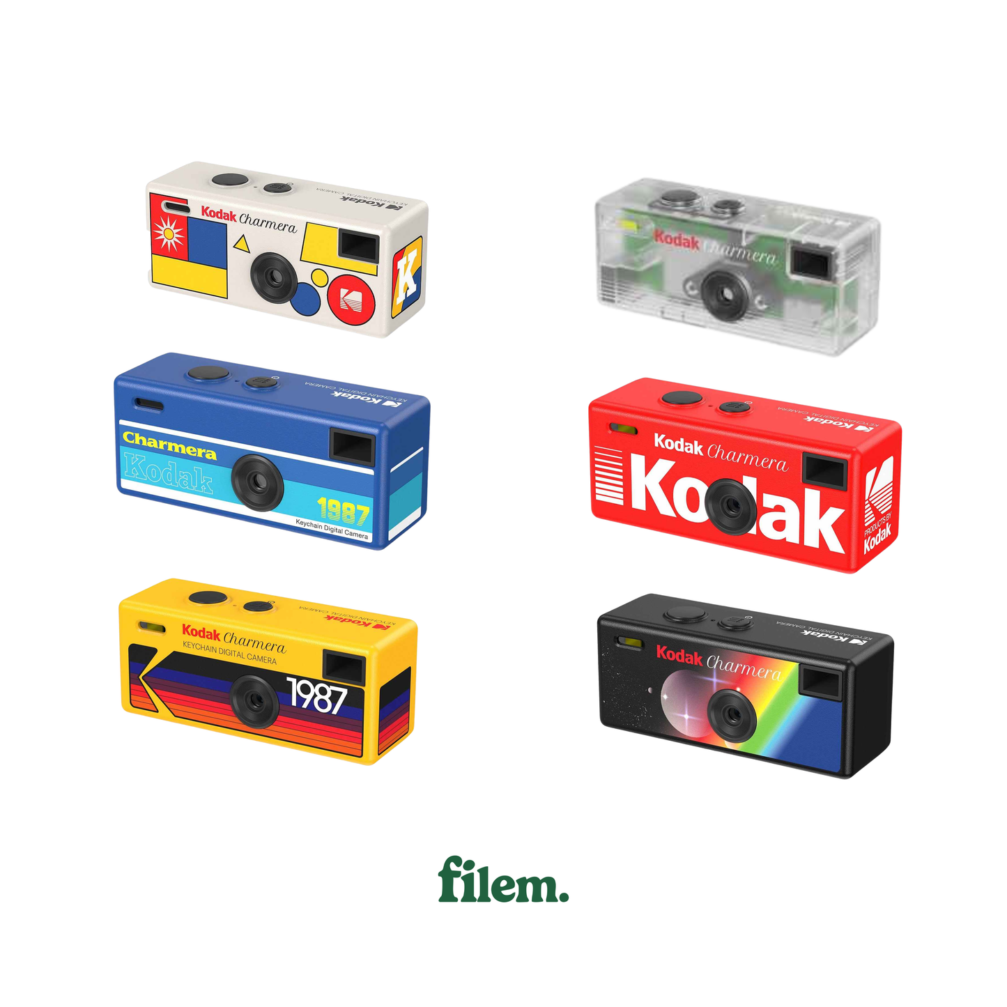KODAK CHARMERA Keychain Digital Camera Blind Box Collection